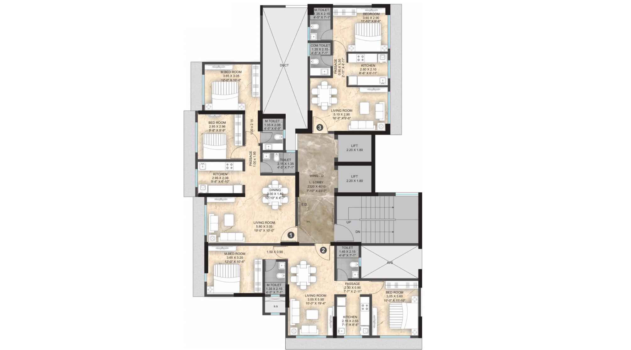 Paranjape-Athena-Floor-Plan-Wing-D